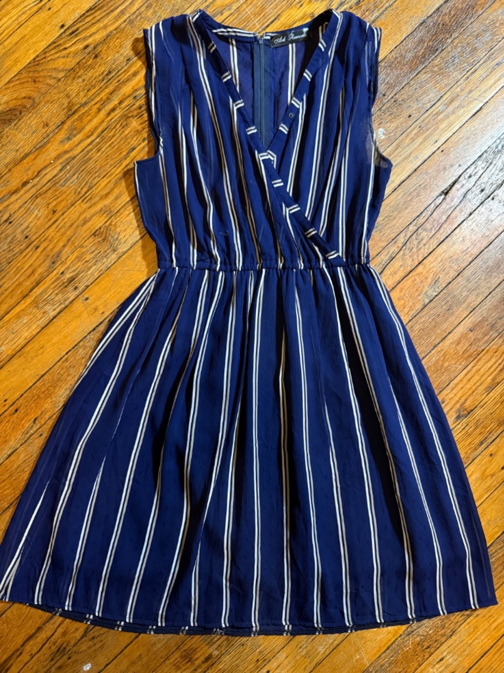 Vintage sheer sleeveless reworked / tailored dress